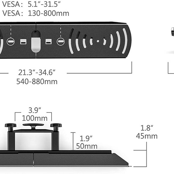 NWT FITUEYES Sound Bar Mount with 2 Installation Design for SONOS Beam TV - Picture 1 of 9